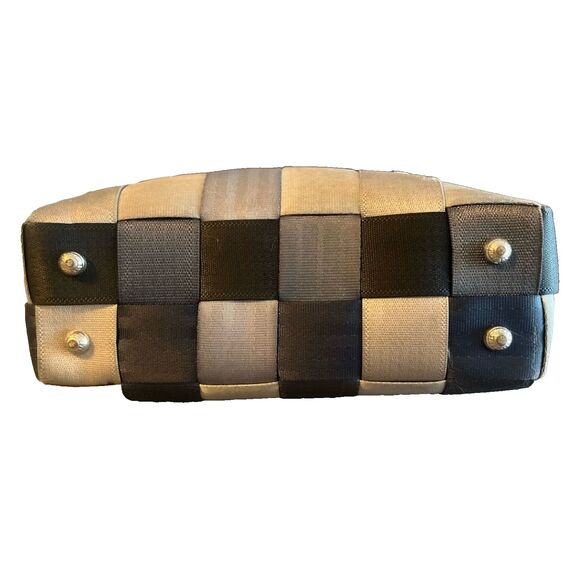 Vintage Harvey's Original Seatbelt Bag Treecycle Tote Double Handles - Picture 5 of 11